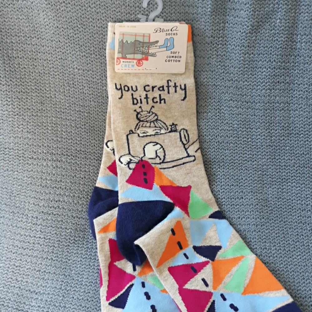 Crafty bitch socks NWT